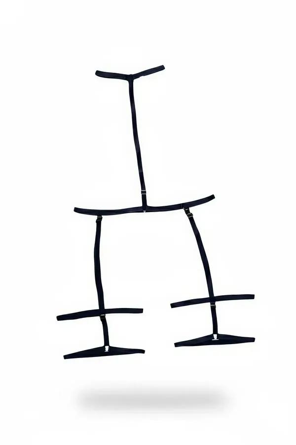 Ayarlanabilir Uyluk Kemerli Body Harness Siyah