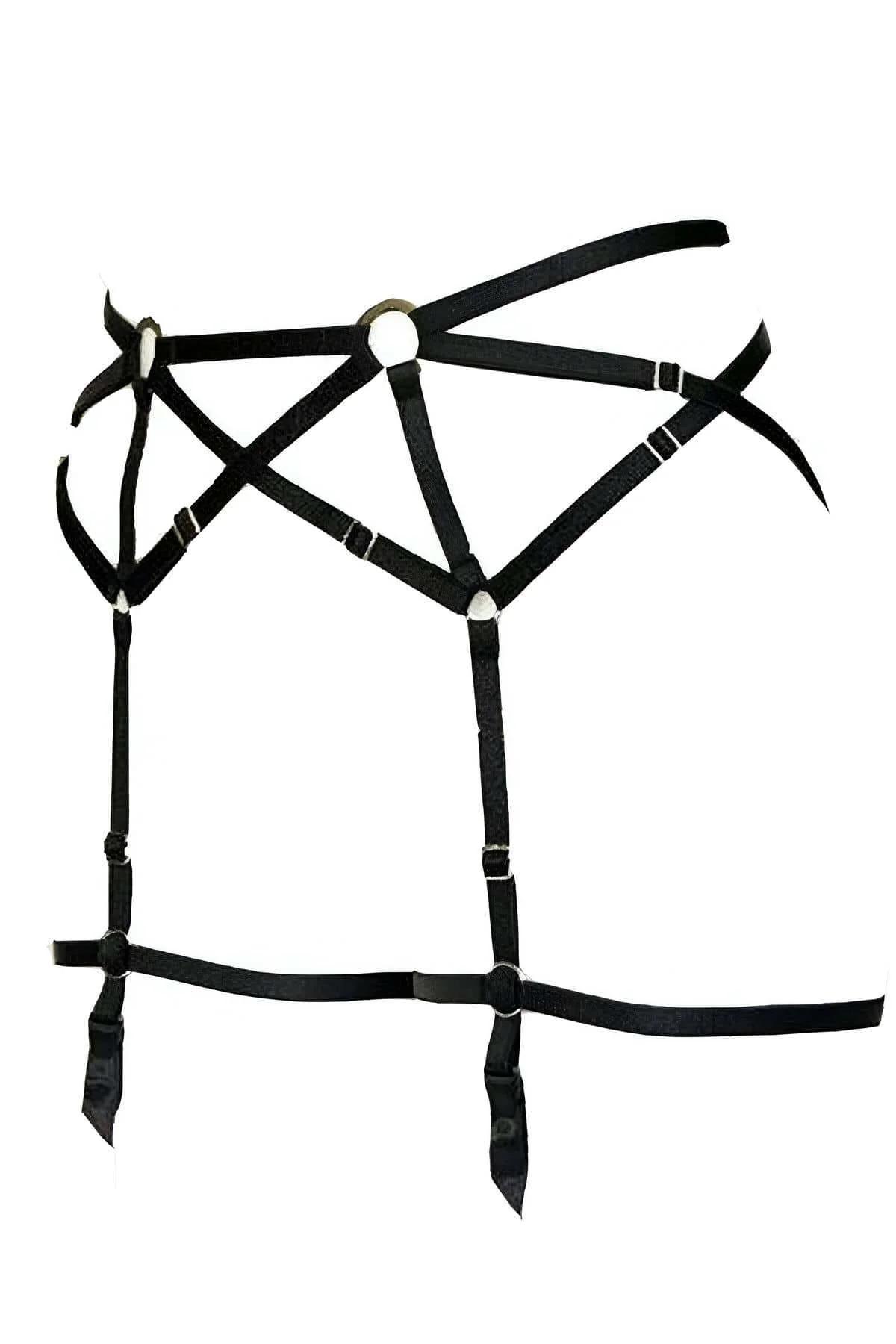 Köprü Detaylı Seksi Jartiyer Harness - APFT169