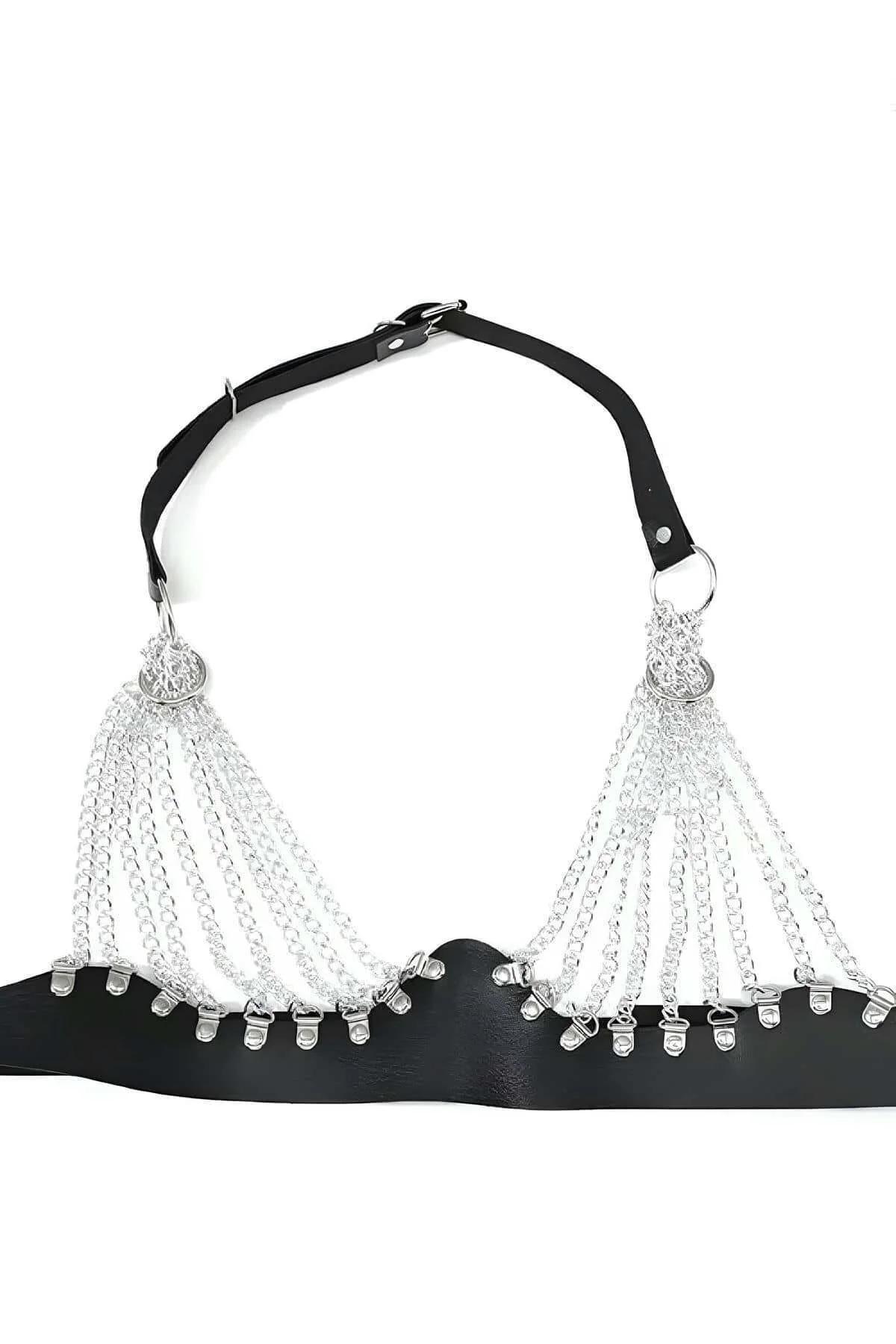Zincirli Göğüs Seksi Harness - APFT964