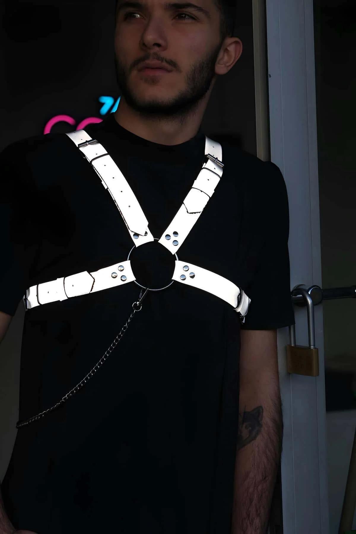 doğrudan aydınlatma altında erkek ayarlanabilir reflektör harness X-çapraz askı konfigürasyonu